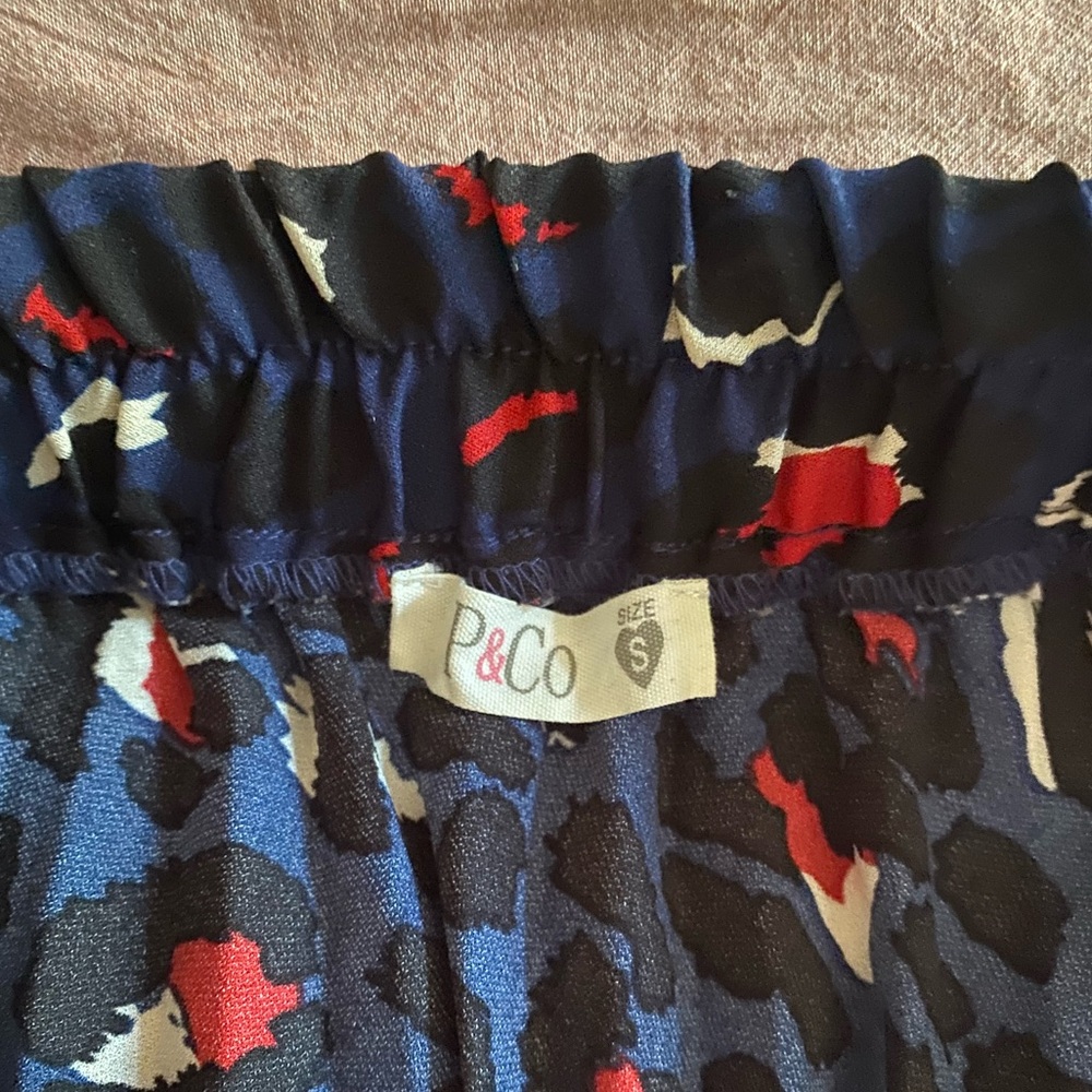Vintage Print Pleated Midi Skirt - Picture 2 of 4